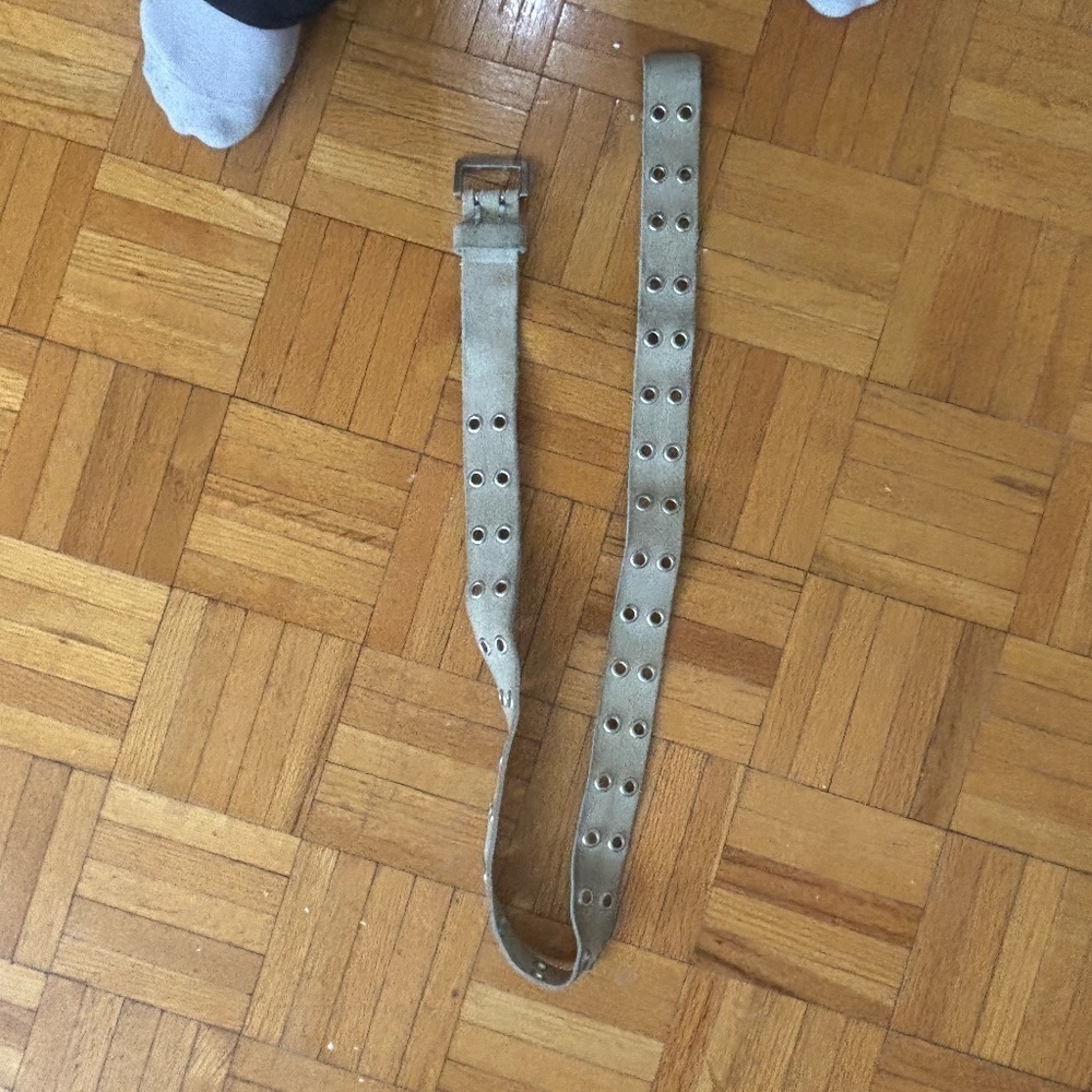 vintage y2k tan suede belt * accepting offers